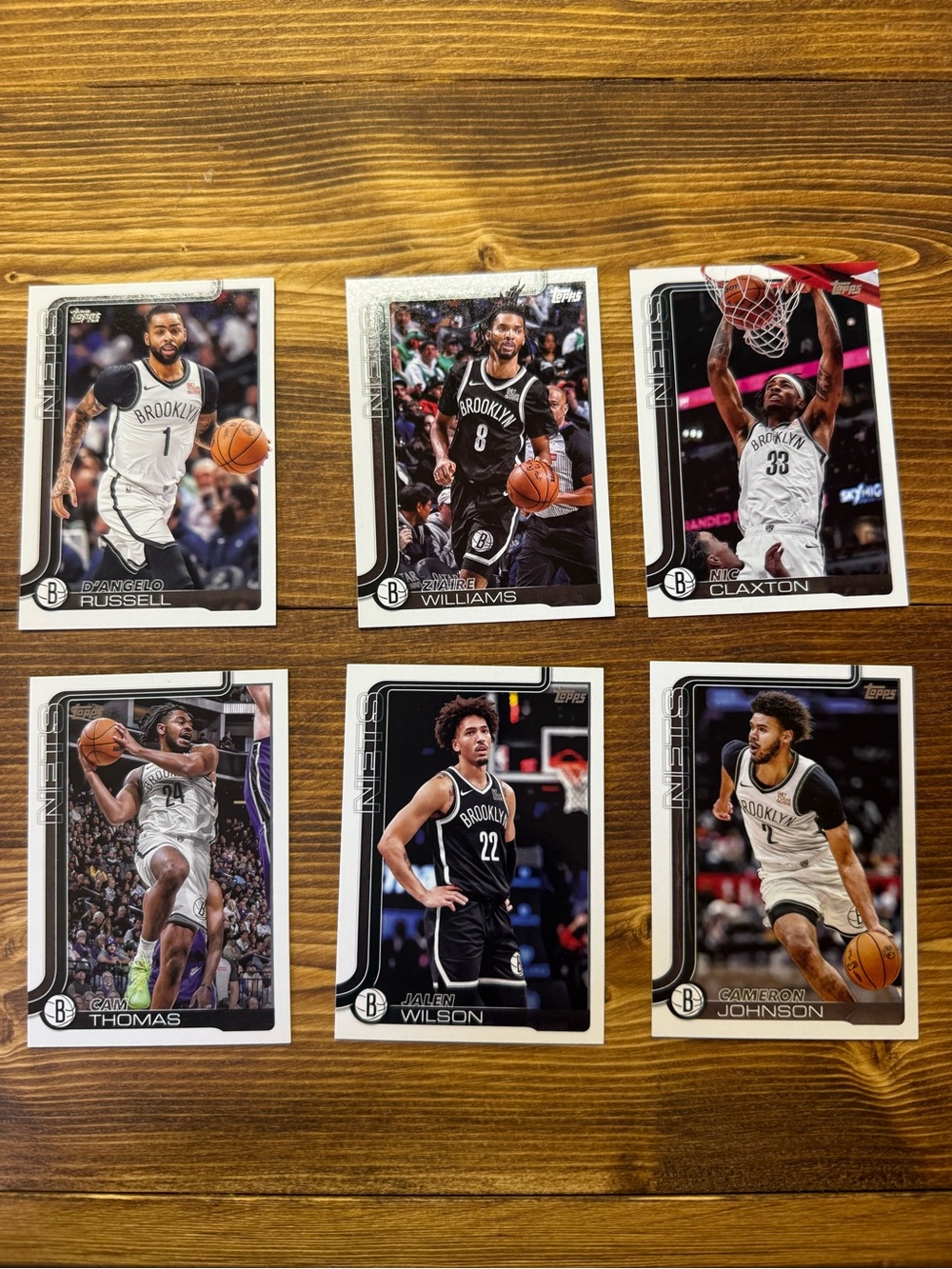 Brooklyn Nets Basketball Trading Card Lot
